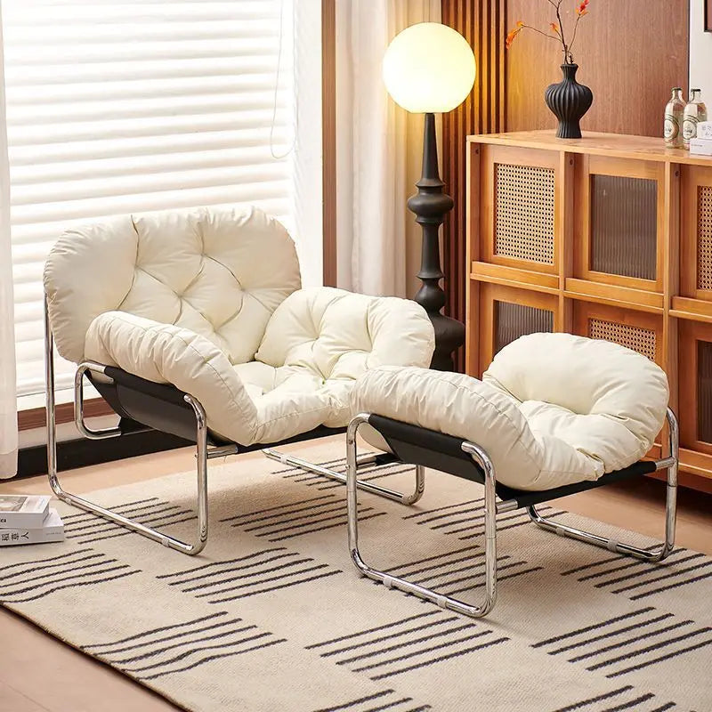 Ergonomic Lounge Chair High Back with Thick Cushion Modern Living Room Sofa Chair Desk Chair Relax Lazy Chair Home Furniture