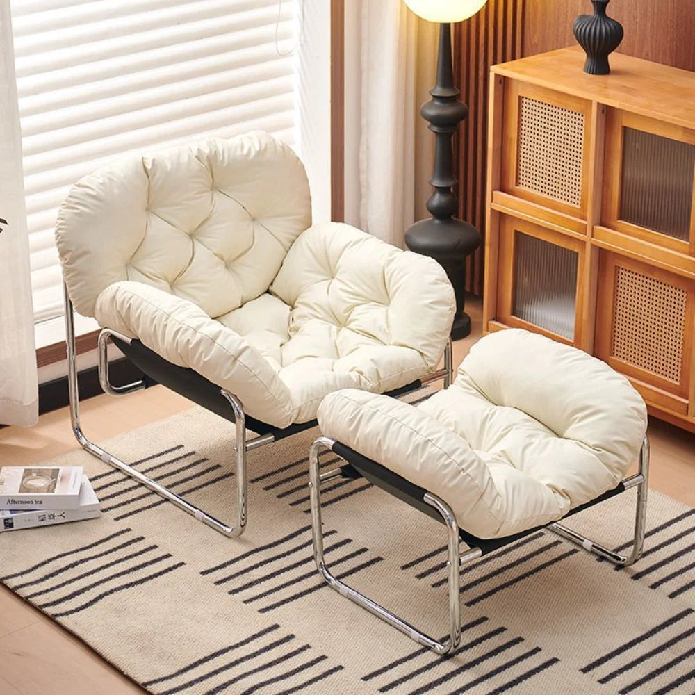 Ergonomic Lounge Chair High Back with Thick Cushion Modern Living Room Sofa Chair Desk Chair Relax Lazy Chair Home Furniture