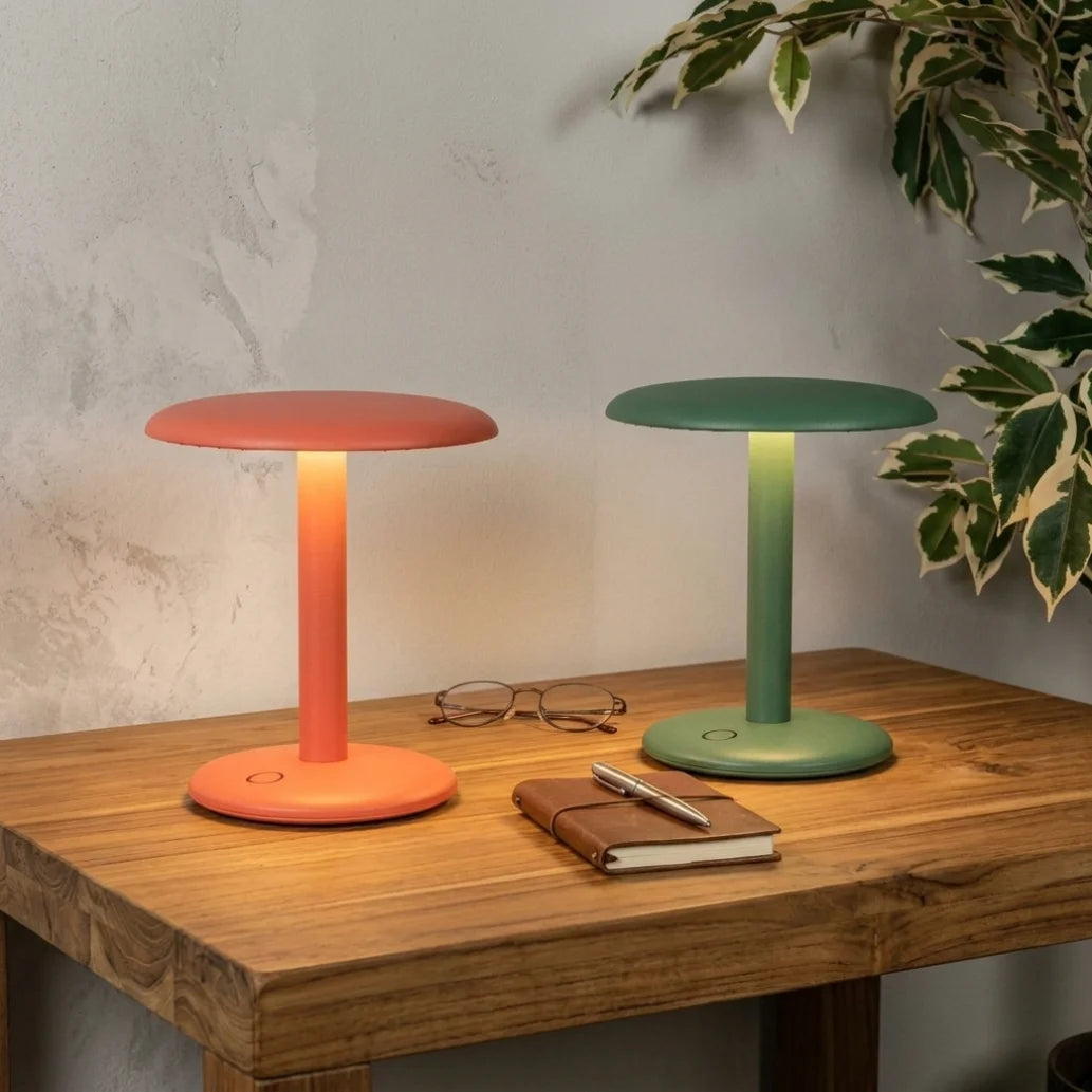 Cordless Touch Table Lamp, 3 Colors Dimmable LED Desk Lamp, Rechargeable Portable Bedside Lamp for Home Office Decor Gift