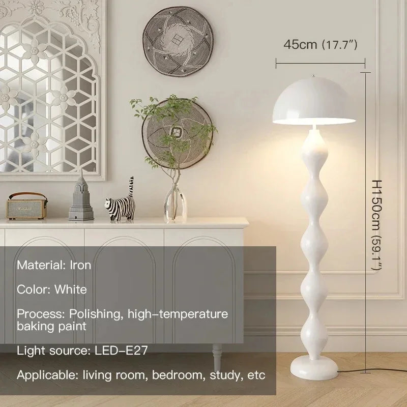 Nordic Creative Colorful Mushroom LED Floor Lamp Living Room Sofa Bedroom Bedhead Hotel Designer Light Home Lighting Decor