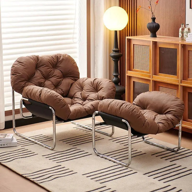 Ergonomic Lounge Chair High Back with Thick Cushion Modern Living Room Sofa Chair Desk Chair Relax Lazy Chair Home Furniture