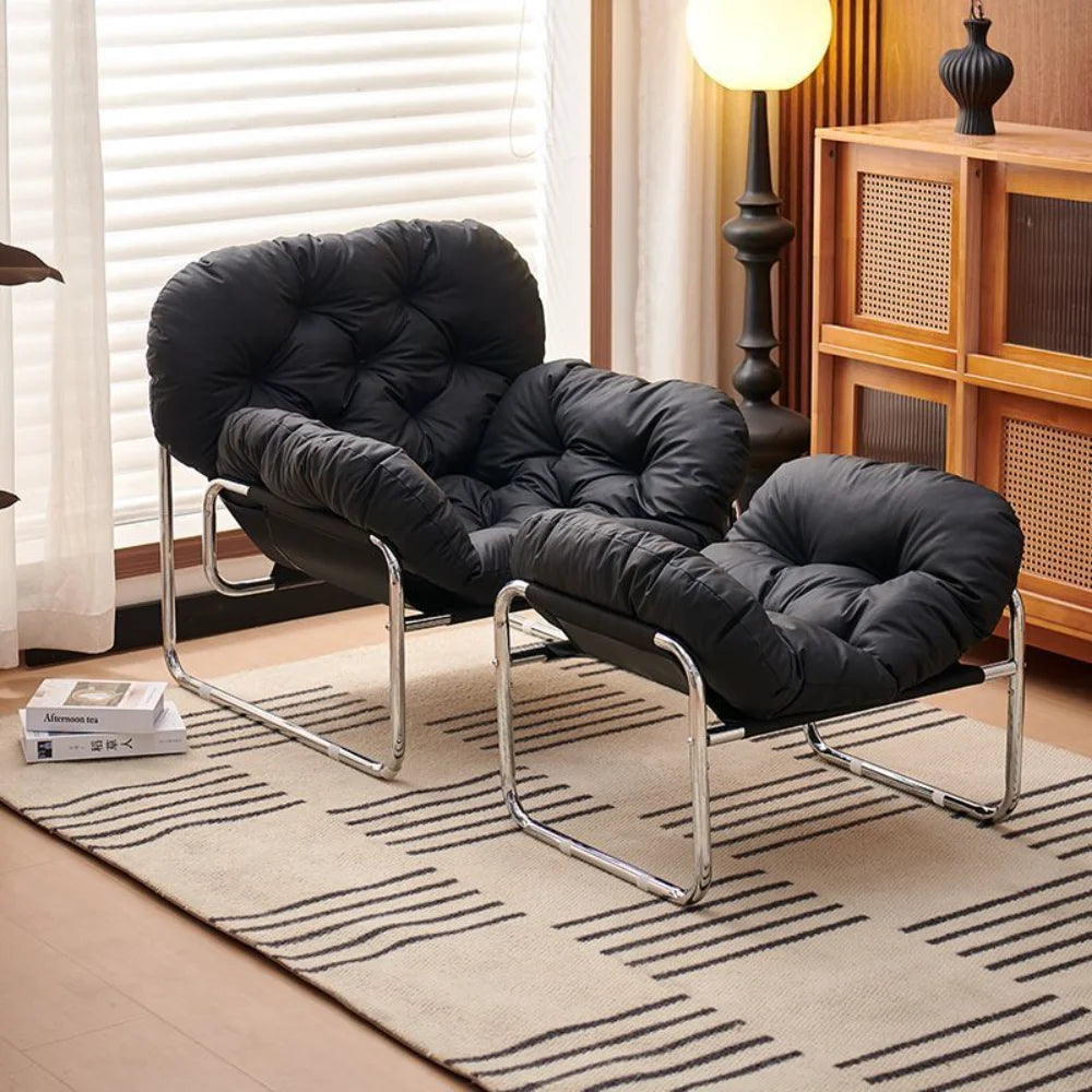 Ergonomic Lounge Chair High Back with Thick Cushion Modern Living Room Sofa Chair Desk Chair Relax Lazy Chair Home Furniture