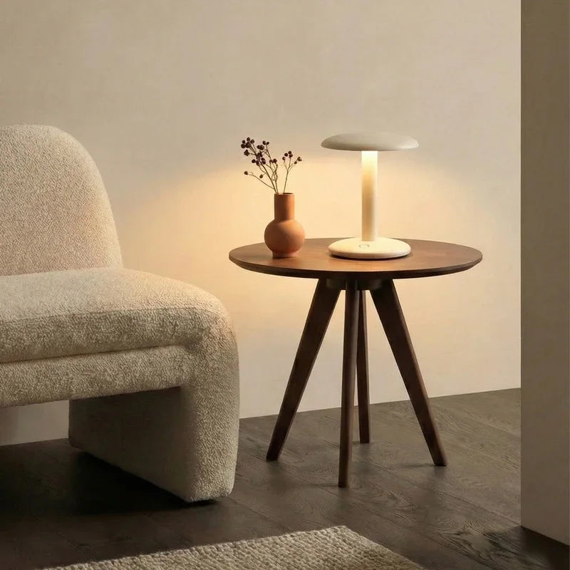 Cordless Touch Table Lamp, 3 Colors Dimmable LED Desk Lamp, Rechargeable Portable Bedside Lamp for Home Office Decor Gift