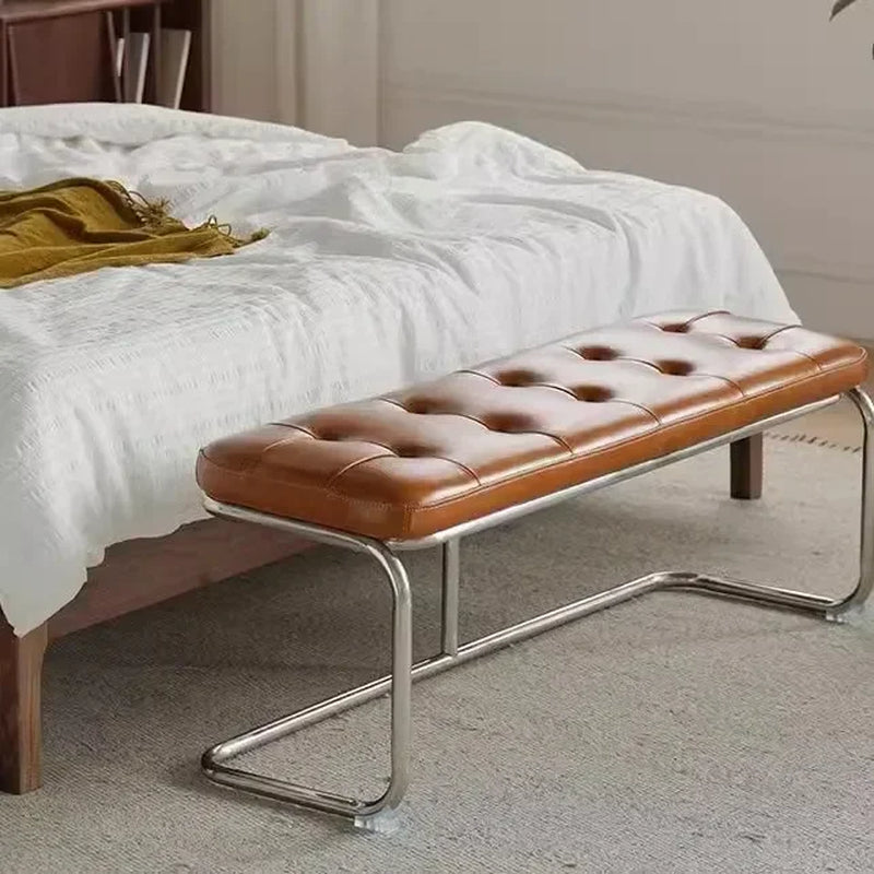 Slim Entryway Shoe Bench Narrow Hallway Seat Vintage Storage Stool Stool Chair Upholstered Bench Wassily Bench Step Stool