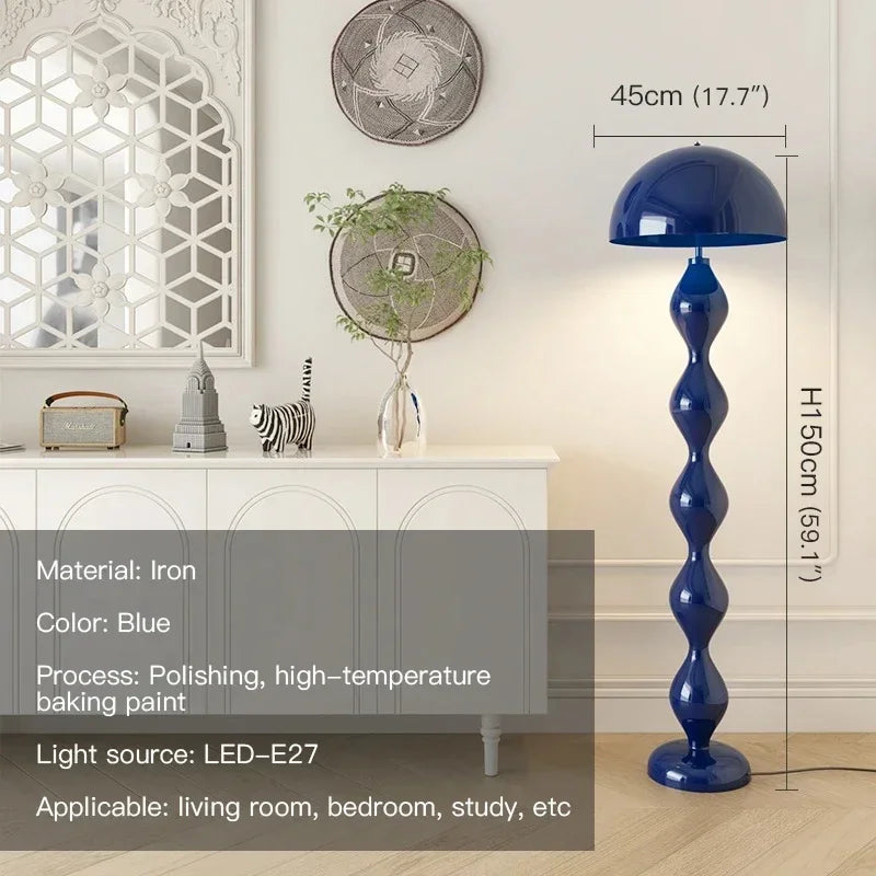 Nordic Creative Colorful Mushroom LED Floor Lamp Living Room Sofa Bedroom Bedhead Hotel Designer Light Home Lighting Decor