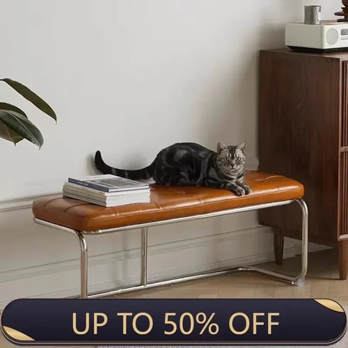 Slim Entryway Shoe Bench Narrow Hallway Seat Vintage Storage Stool Stool Chair Upholstered Bench Wassily Bench Step Stool
