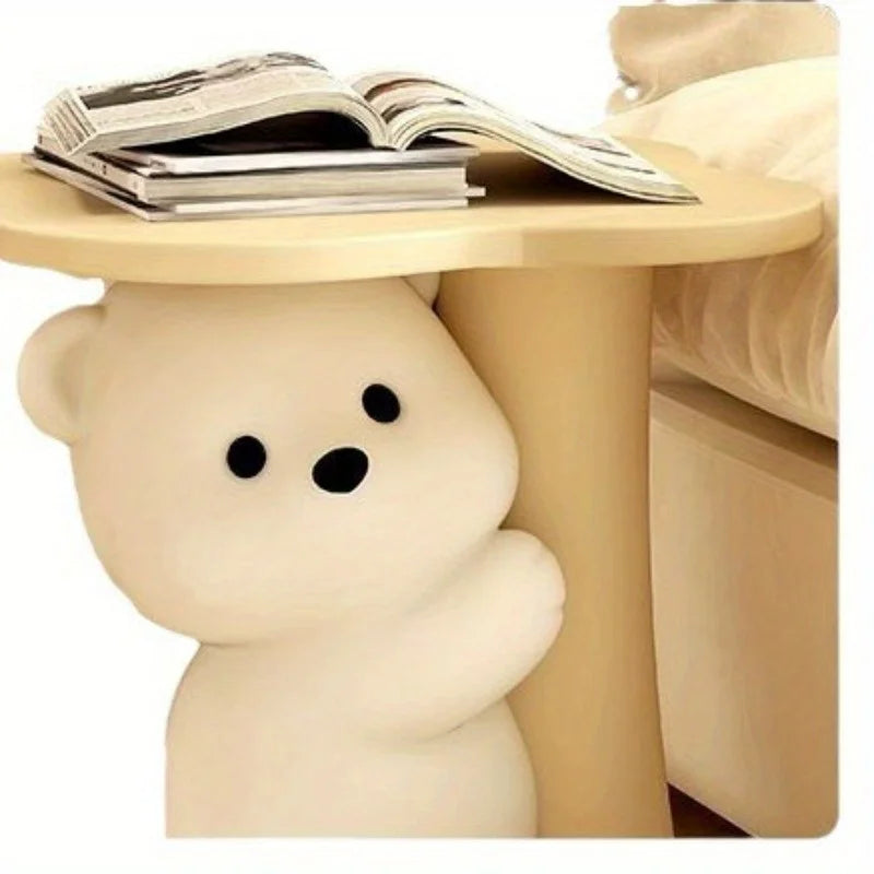 Cute Bear Floor Decoration Sofa Side Table Bedside Table Decoration Home Gift - Suitable for All Room Types