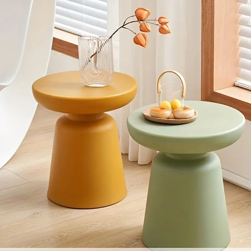 Nordic Simple Side Table Small Apartment Color Designe Low round Desk for Living Room Sofa Balcony Home