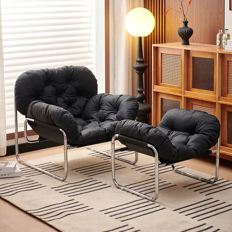 Ergonomic Lounge Chair High Back with Thick Cushion Modern Living Room Sofa Chair Desk Chair Relax Lazy Chair Home Furniture
