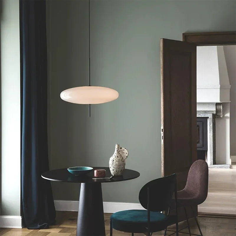 Nordic LED Pendant Light Flying Saucer Design Lamp for Bedroom Living Room Bar Cafe Office Indoor Simple Home Decorative Fixture