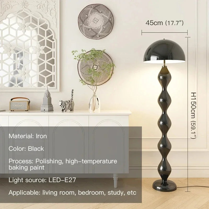 Nordic Creative Colorful Mushroom LED Floor Lamp Living Room Sofa Bedroom Bedhead Hotel Designer Light Home Lighting Decor