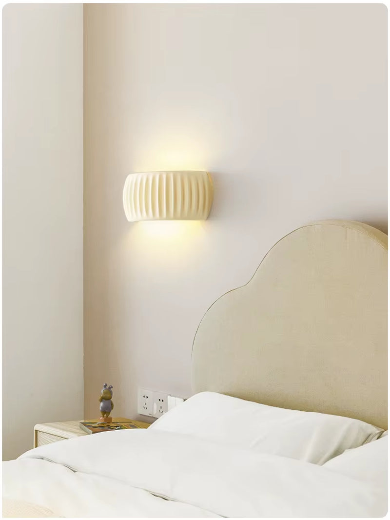 French European Wall Lamp Resin Bedroom Bedside Lamp Corridor Lamp Balcony Living Room Dining Room Simple Modern Wall Lamp