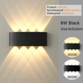 LED Wall Sconces Modern Indoor Outdoor Lamp, White up down Wall Mount Lights for Living Room Hallway Bedroom Decor