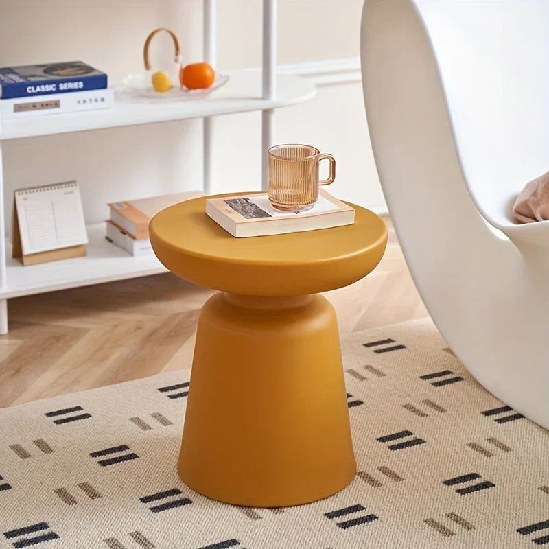 Nordic Simple Side Table Small Apartment Color Designe Low round Desk for Living Room Sofa Balcony Home
