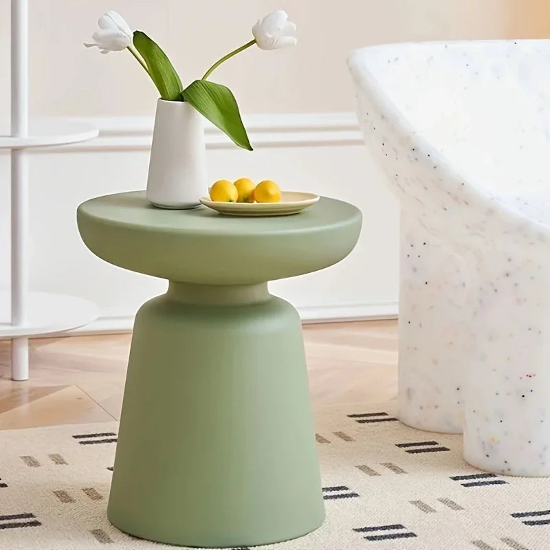 Nordic Simple Side Table Small Apartment Color Designe Low round Desk for Living Room Sofa Balcony Home