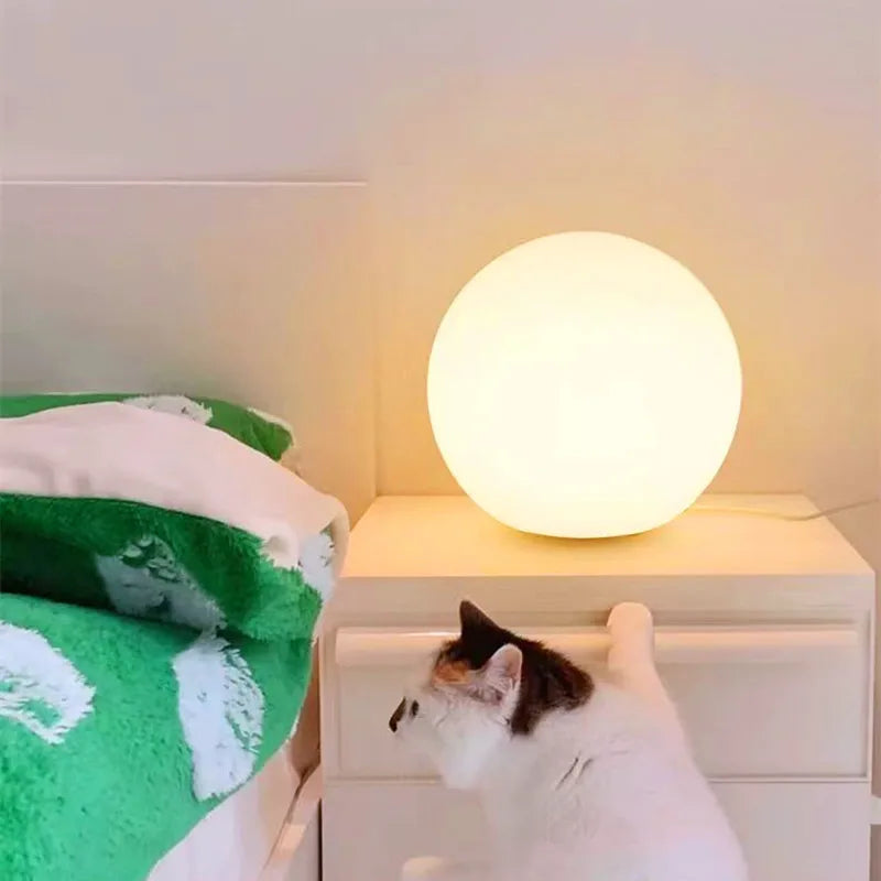 Decorative Ball Table Lamp Bedside Nightlight Girls Ins Gift Atmosphere Lamp Romantic Warm Children'S Room Desk Bedroom Floor La