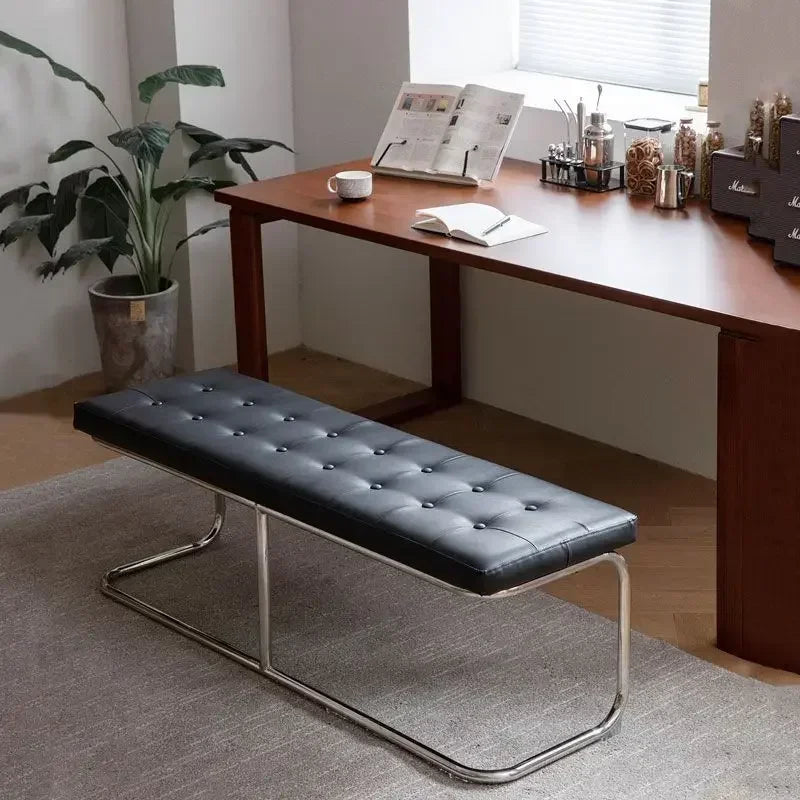 Slim Entryway Shoe Bench Narrow Hallway Seat Vintage Storage Stool Stool Chair Upholstered Bench Wassily Bench Step Stool